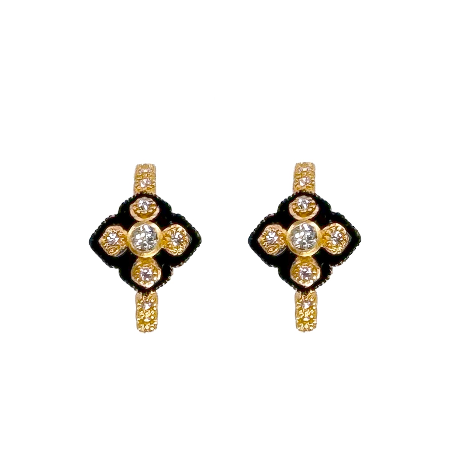 Gold Huggie Earring-Bijou Amani-Swag Designer Jewelry