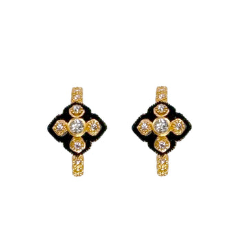 Gold Huggie Earring-Bijou Amani-Swag Designer Jewelry