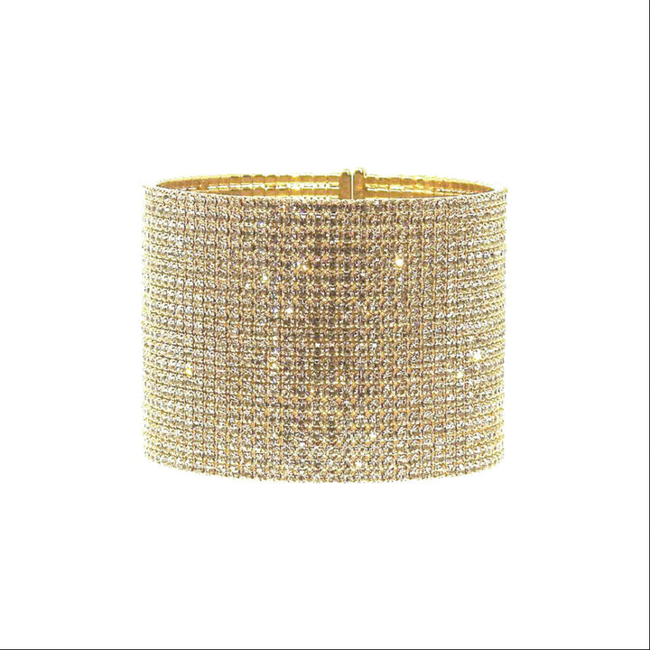 1.75" Flexible Crystal Pave Cuff