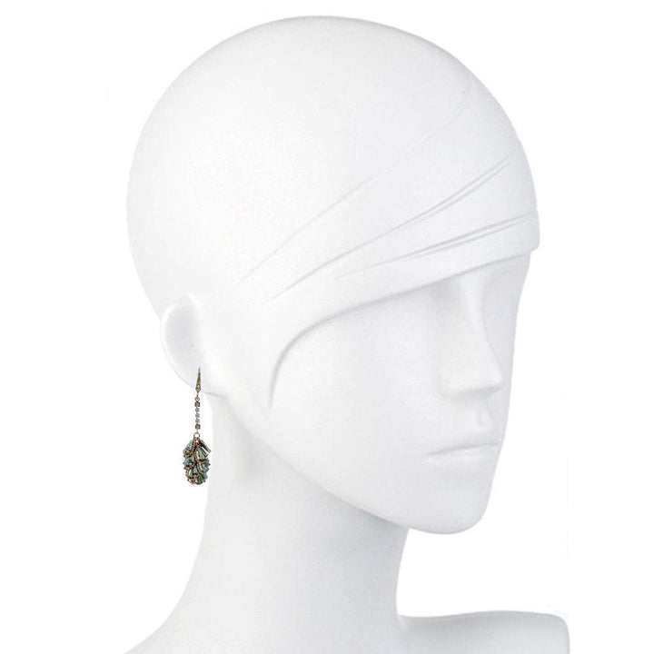 Green Crystal Earrings-Theia Jewelry-Swag Designer Jewelry