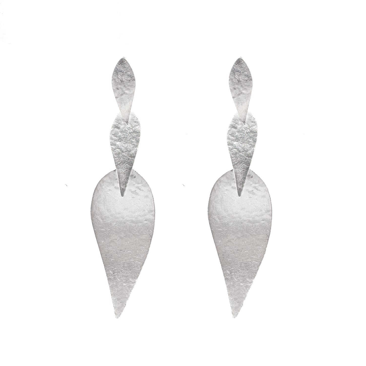 Hammered Silver Earrings-Emily Keifer-Swag Designer Jewelry