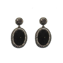 Hematite Crystal Earrings-Swag Designer Jewelry-Swag Designer Jewelry