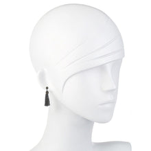 Hematite Tassel Earrings-Swag Designer Jewelry-Swag Designer Jewelry