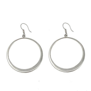 Hoop Earring with wire-Taxco Sterling-Swag Designer Jewelry