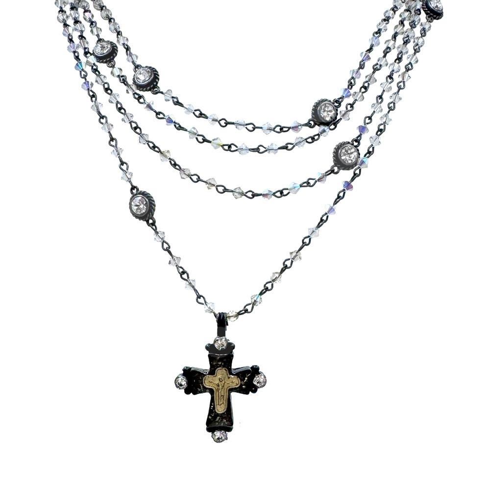 VIRGINS SAINTS ＆ ANGELS クリスタル・シルバーリング Virgins Saints and Angels | Bicone Magdalena – Swag Designer Jewelry