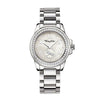 Thomas Sabo It Girl watch: silver stainless steel bracelet, crystal-accented bezel, mother-of-pearl face.
