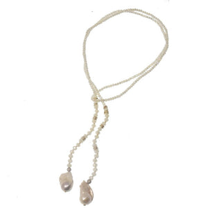 Lariat with Baroque Pearls-In 2 Design-Swag Designer Jewelry