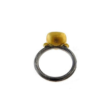 Lemon Quartz Ring With Diamonds-Kurtulan-Swag Designer Jewelry
