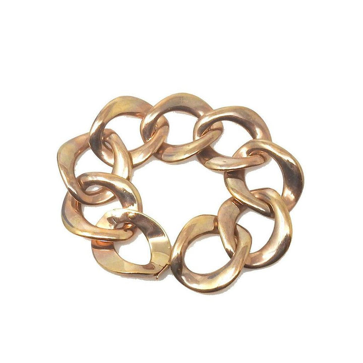 Rose gold Link Bracelet, chunky chain design
