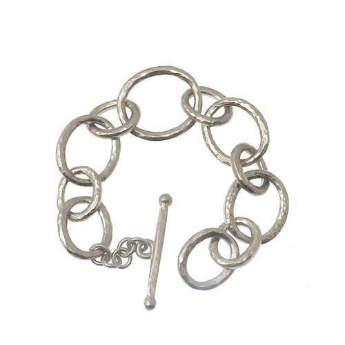 Link Bracelet in Silver-Evelyn Knight-Swag Designer Jewelry