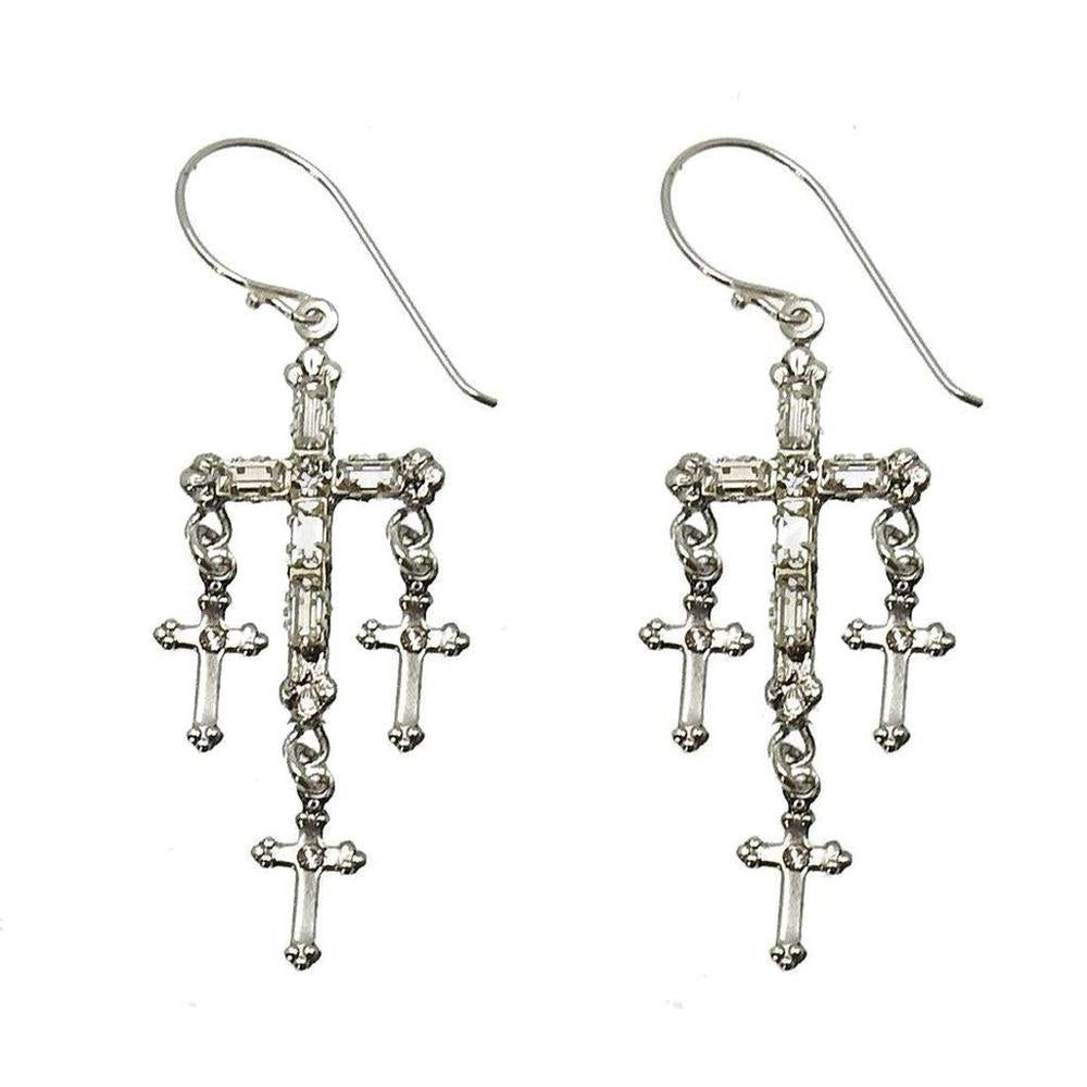 Virgins Saints and Angels | Madonna Multi Cross Earrings – Swag