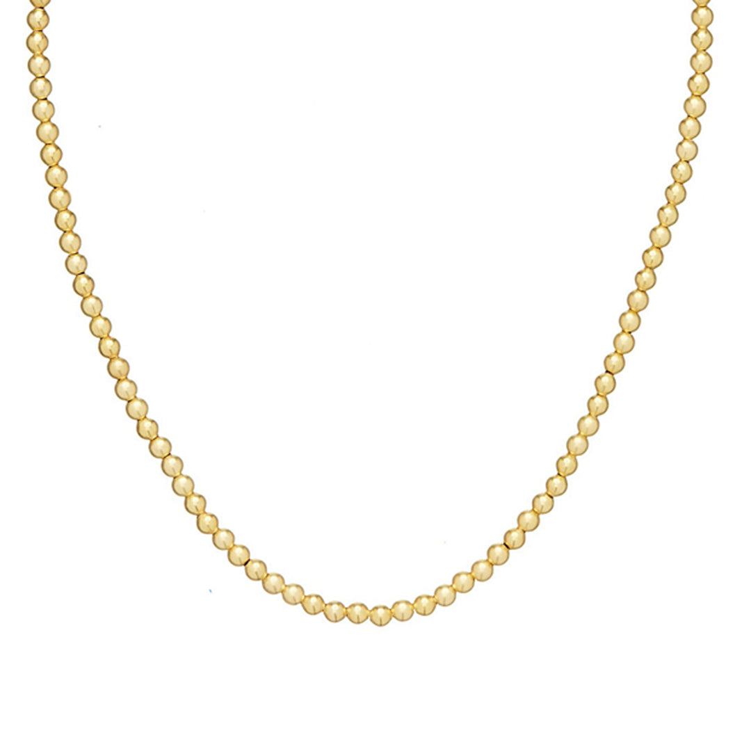 Maggie Gold Bead Necklace-Susan Shaw-Swag Designer Jewelry
