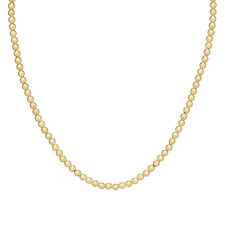 Maggie Gold Bead Necklace-Susan Shaw-Swag Designer Jewelry