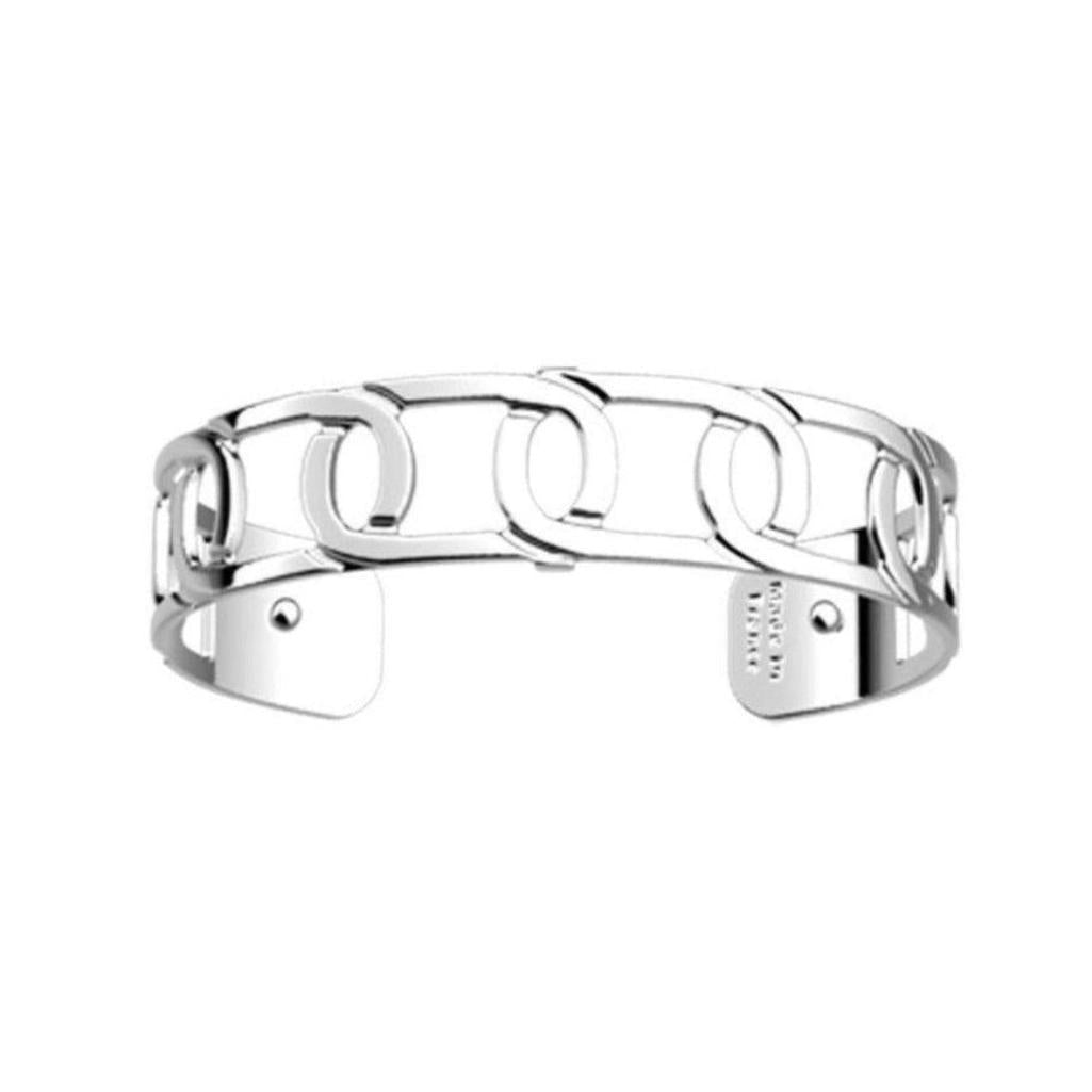 Silver Maillon 14mm cuff bracelet, featuring an intricate chain link design.
