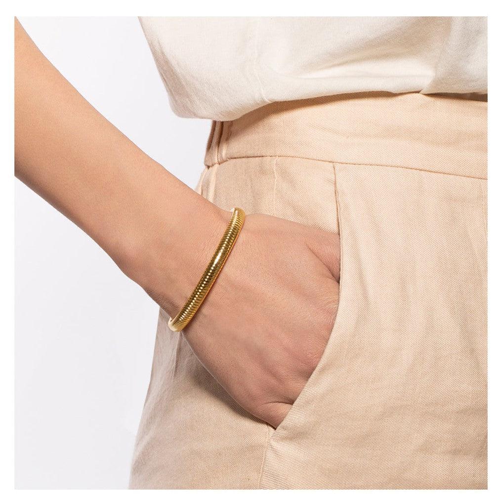 Medium Single Open Back Cobra Bracelet-Janis Savitt-Swag Designer Jewelry