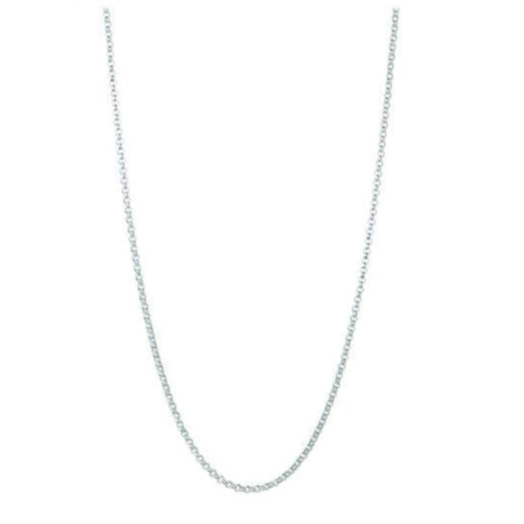 Mini Belcher silver chain necklace
