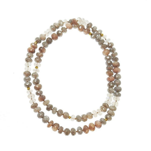 Moonstone and Silverite Necklace-Lena Skadesgard-Swag Designer Jewelry
