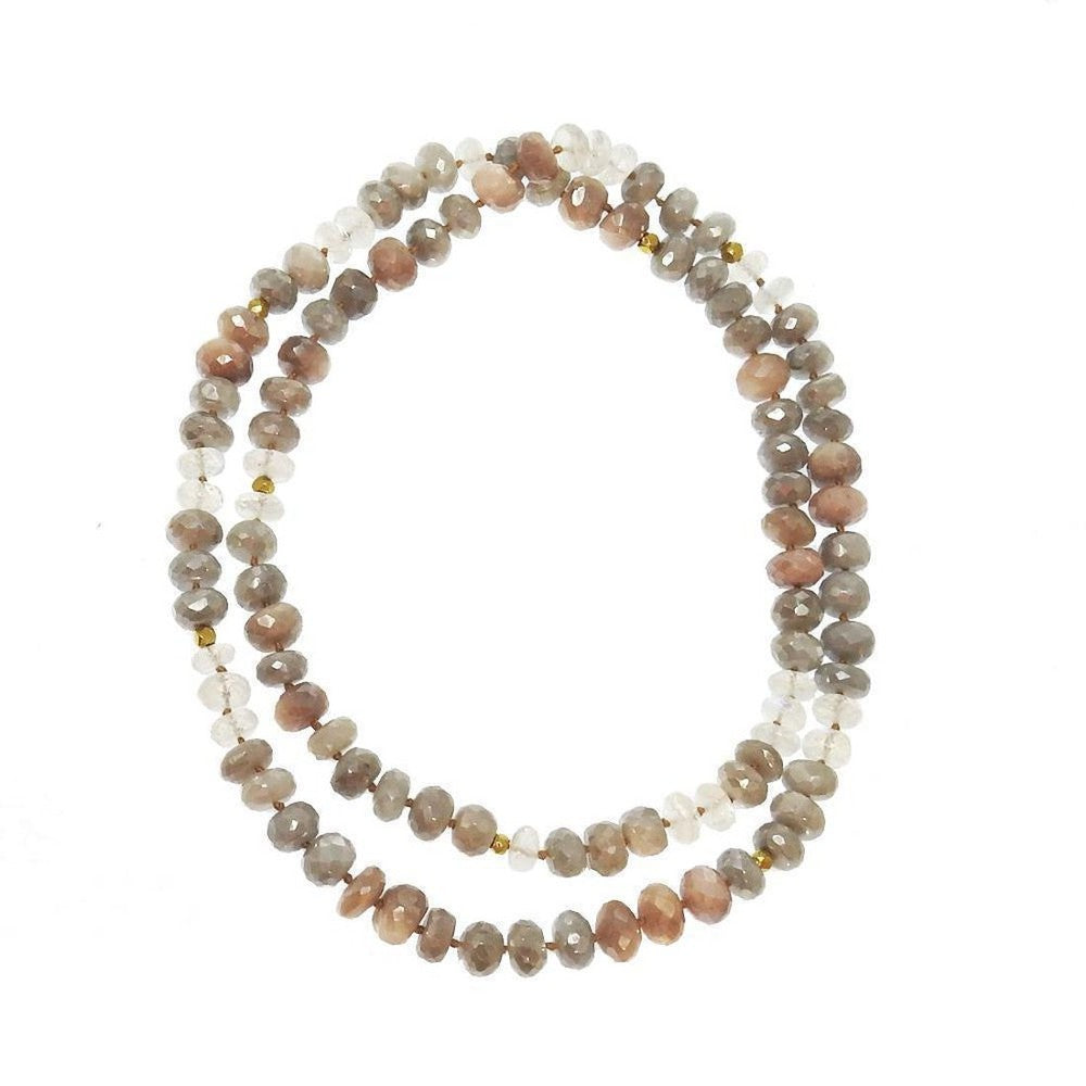 Moonstone and Silverite Necklace-Lena Skadesgard-Swag Designer Jewelry