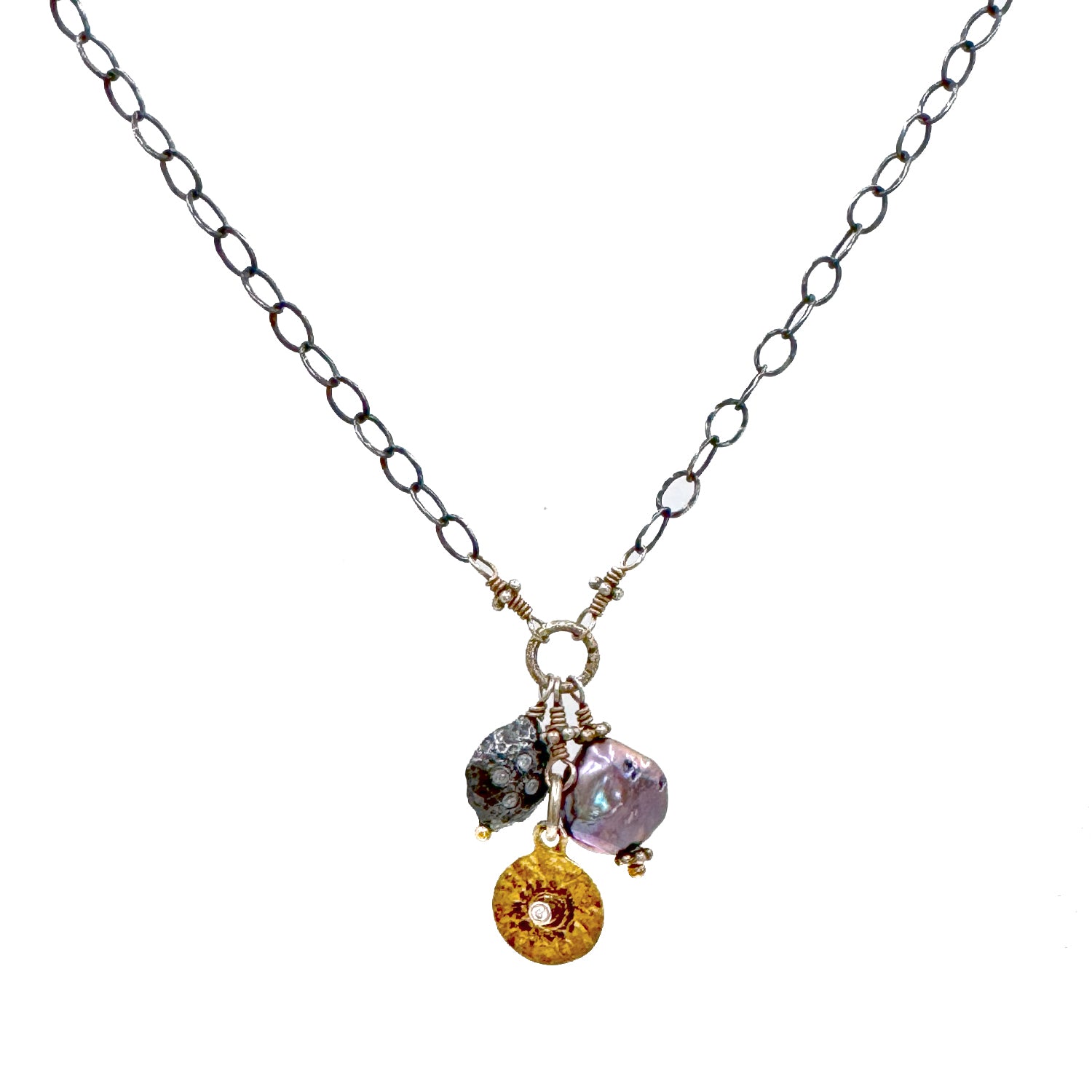 Multi Charm Pendant-Robindira Unsworth-Swag Designer Jewelry