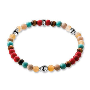 Multi Color Bracelet with Skulls-THOMAS SABO-Swag Designer Jewelry