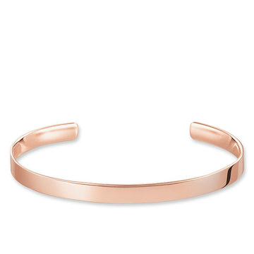 Rose gold narrow engravable cuff bracelet
