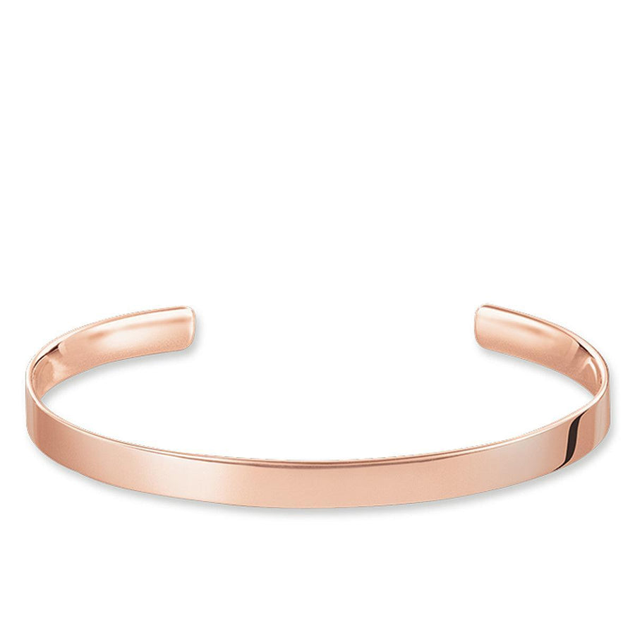 Rose gold narrow engravable cuff bracelet
