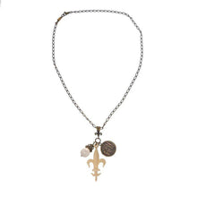 Necklace Fleur de Lis charm-Extasia-Swag Designer Jewelry
