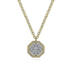 Octagonal Diamond Pendant-Gabriel & Co-Swag Designer Jewelry
