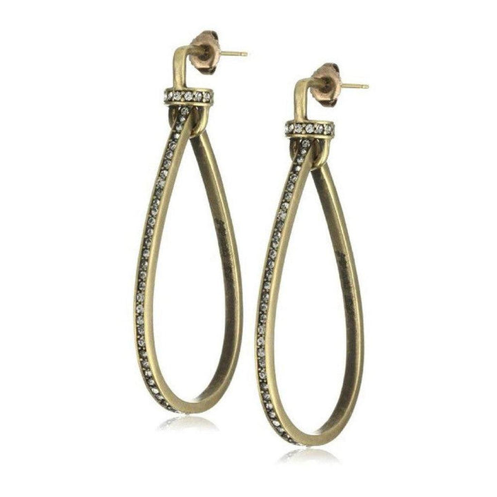 Paige Novick Sabrina Gold Crystal Earrings
