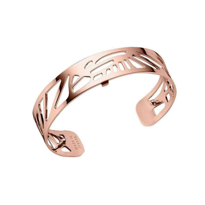 Rose gold Palmeraie 14mm cuff bracelet with intricate cutout design.
