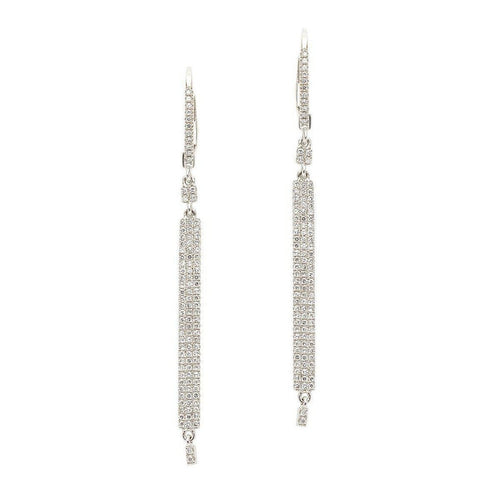 Pave Bar Earrings-Meira T-Swag Designer Jewelry