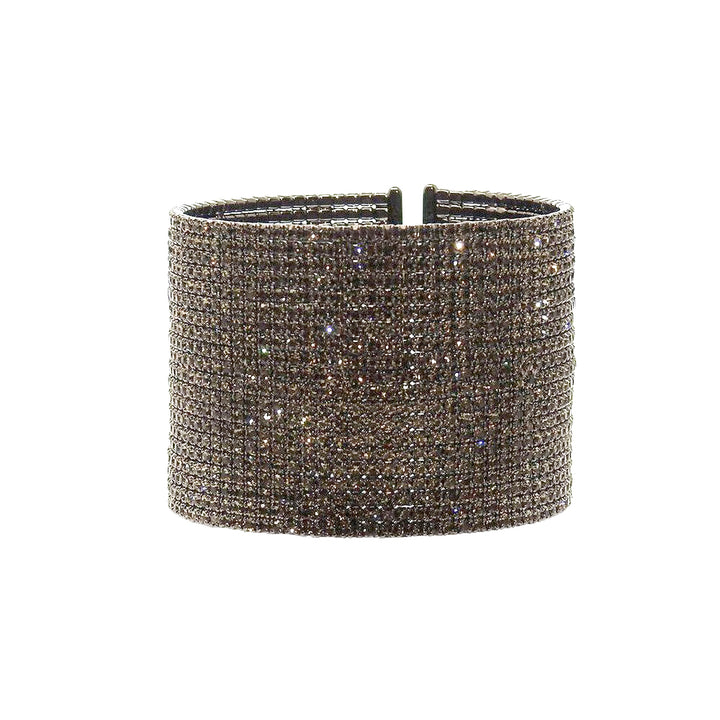 1.75" Flexible Crystal Pave Cuff