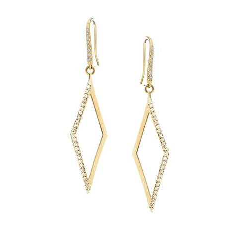 Pave Diamond Dangle Earring-Lana Jewelry-Swag Designer Jewelry