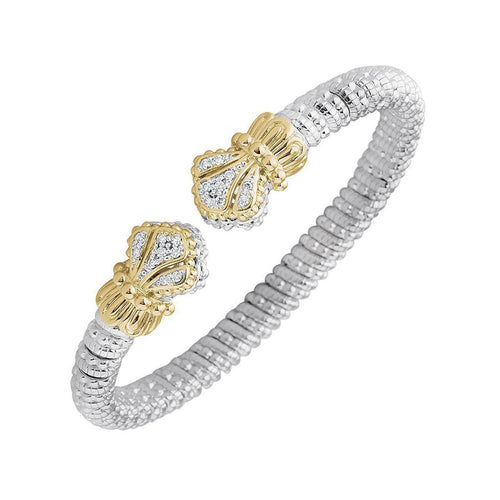 Pave Fleur de Lis Tip Bracelet 22255D06-Vahan-Swag Designer Jewelry