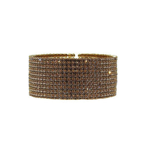 Pave Gold Crystal Cuff-Swag Designer Jewelry-Swag Designer Jewelry