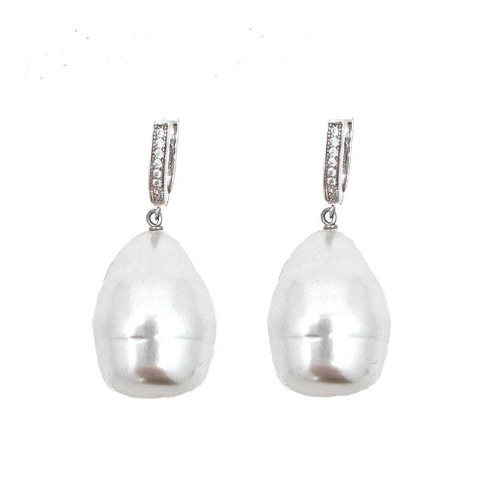 Pearl Dangle Earrings-Majorica Pearls-Swag Designer Jewelry