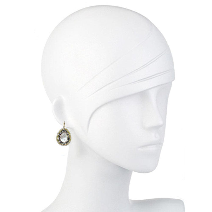 Pearl Teardrop Earrings-Theia Jewelry-Swag Designer Jewelry