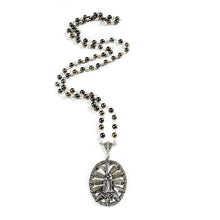 Pearl Twilight Virgin Rosary-Virgins Saints and Angels-Swag Designer Jewelry