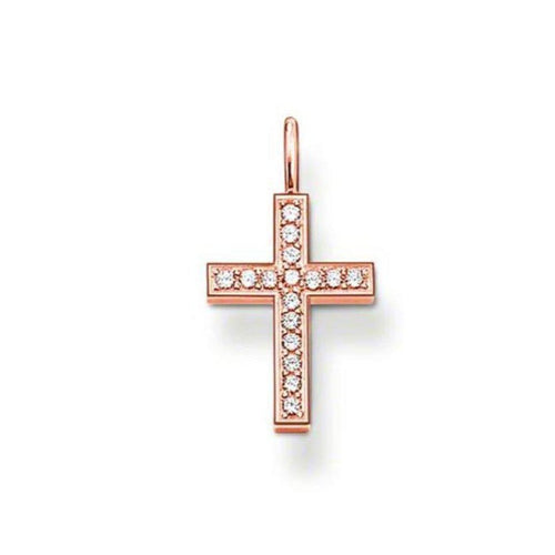 Pendant Cross in Rose Gold-Thomas Sabo-Swag Designer Jewelry