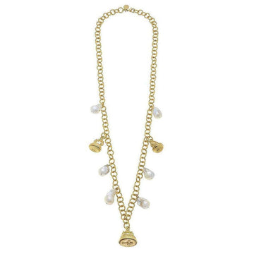 Pendant Necklace with charms-Susan Shaw-Swag Designer Jewelry