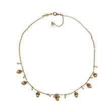 Petal Capped Pearl Necklace-La Vie Parisienne-Swag Designer Jewelry