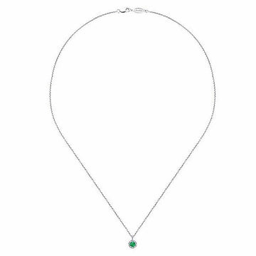 Petite Emerald Pendant-Gabriel & Co-Swag Designer Jewelry