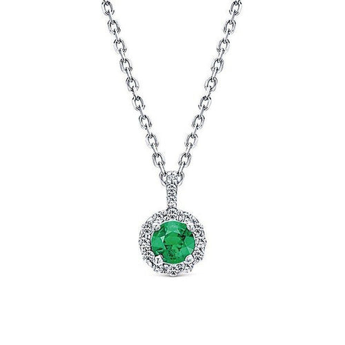 Petite Emerald Pendant-Gabriel & Co-Swag Designer Jewelry