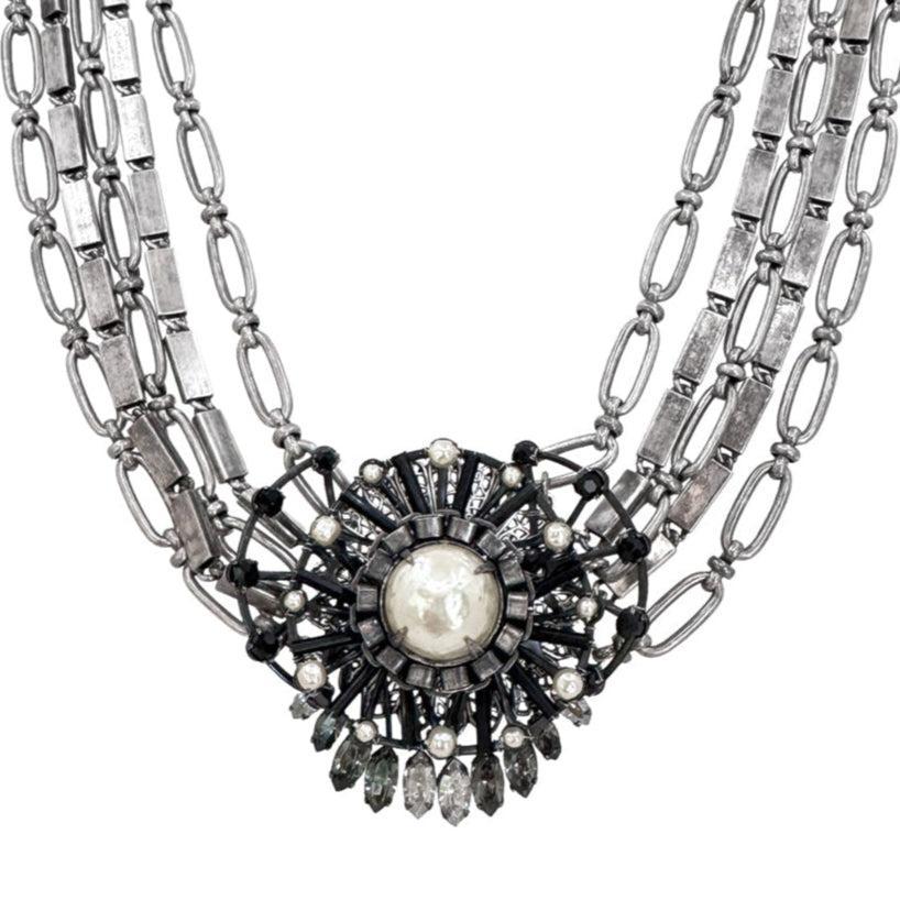 Pinwheel Necklace-Miriam Haskell-Swag Designer Jewelry