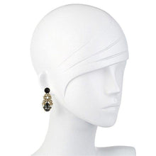 Purple Crystal Drop Earrings-Tataborello-Swag Designer Jewelry