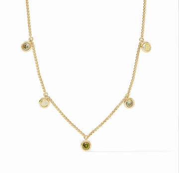 Rainbow Delicate Charm Necklace-Julie Vos-Swag Designer Jewelry
