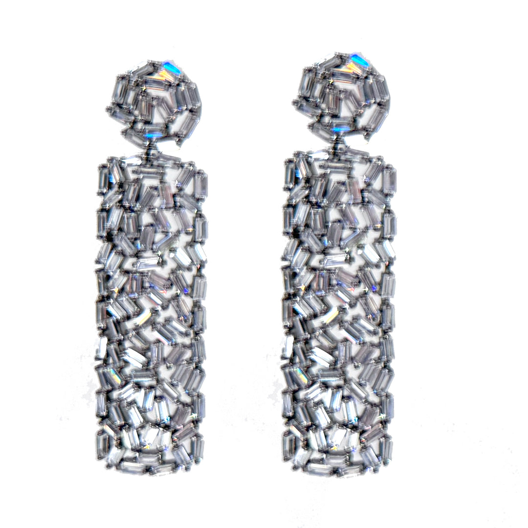 Rectangular Drop Earrings-Theia Jewelry-Swag Designer Jewelry