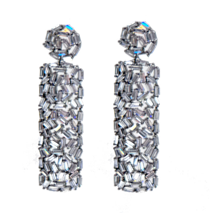 Rectangular Drop Earrings-Theia Jewelry-Swag Designer Jewelry