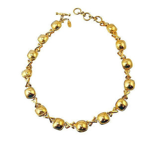 Reversable Square Stone and X Link Necklace-Vaubel Designs-Swag Designer Jewelry