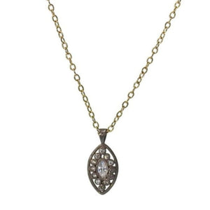Rhodium Diamond Pendant-Robindira Unsworth-Swag Designer Jewelry